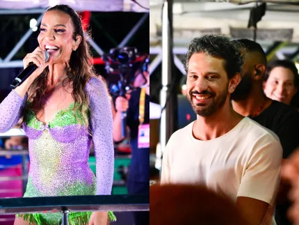 Thiago Maia acompanha Ivete Sangalo em festival em Fortaleza e demonstra paixão