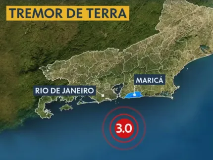 Tremores de terra de magnitudes 3,0 e 2,0 são registrados em Maricá, RJ