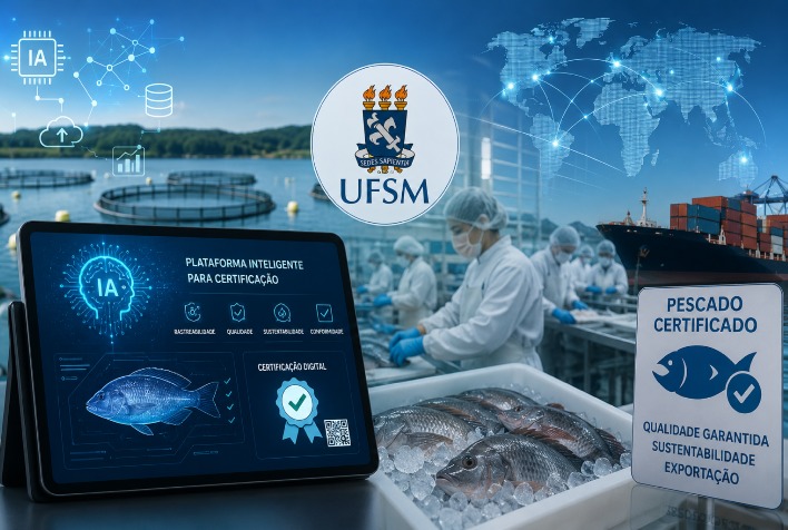 UFSM usa inteligência artificial para modernizar certificação e exportações do pescado brasileiro