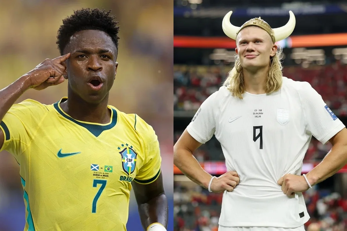 Vini Jr. e Haaland brilham na Copa com mais de 20 gols na temporada