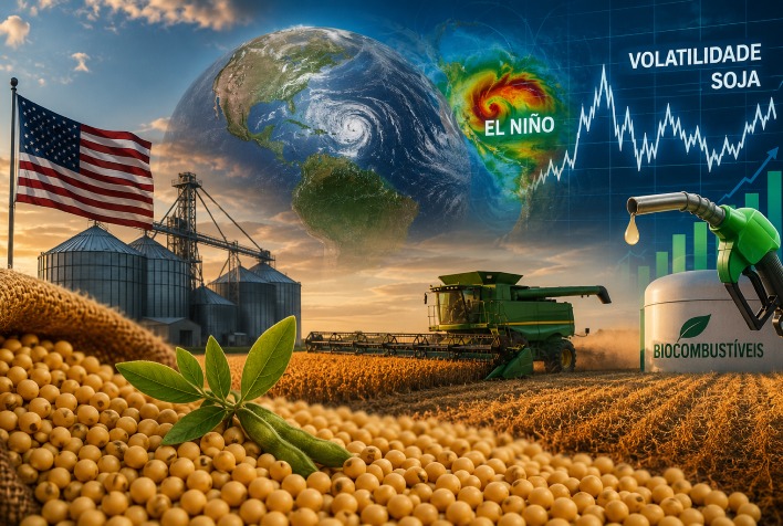 Volatilidade no mercado global de soja aumenta com El Niño e demanda por biocombustíveis
