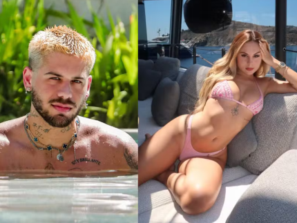 Zé Felipe é flagrado aos beijos com Lara Jucá em after no Rio após show