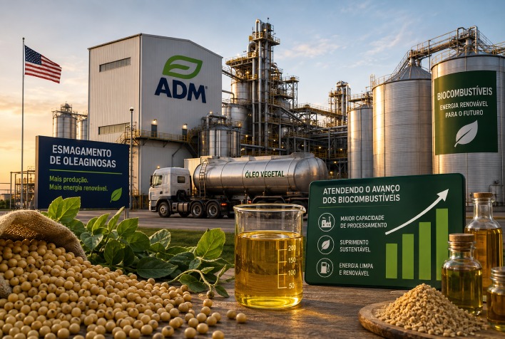 ADM amplia capacidade de esmagamento de oleaginosas nos EUA para biocombustíveis