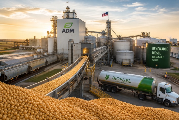 ADM investe em processamento de oleaginosas nos EUA para atender demanda por biocombustíveis