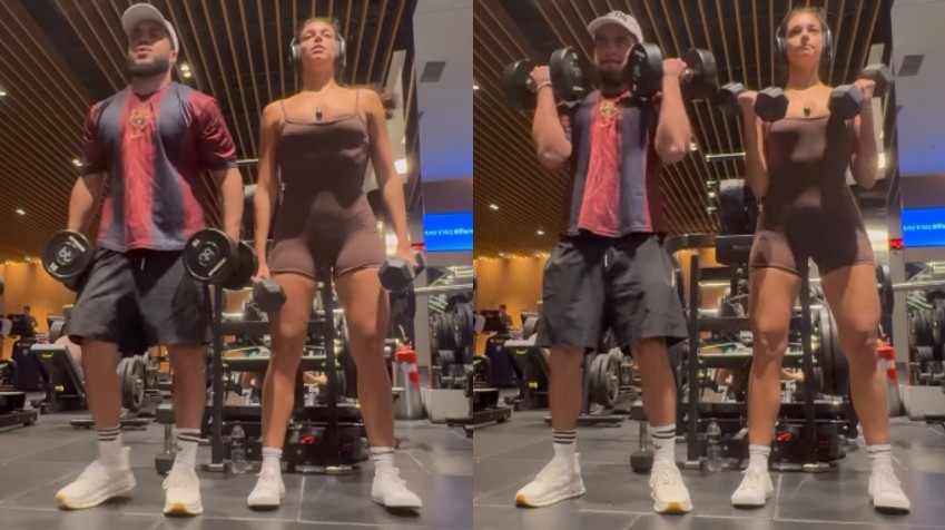 Alane Dias treina com Francisco Gil e compartilha momento nas redes sociais