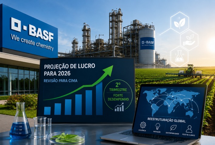 BASF eleva projeção de lucro para 2026 após forte desempenho no segundo trimestre