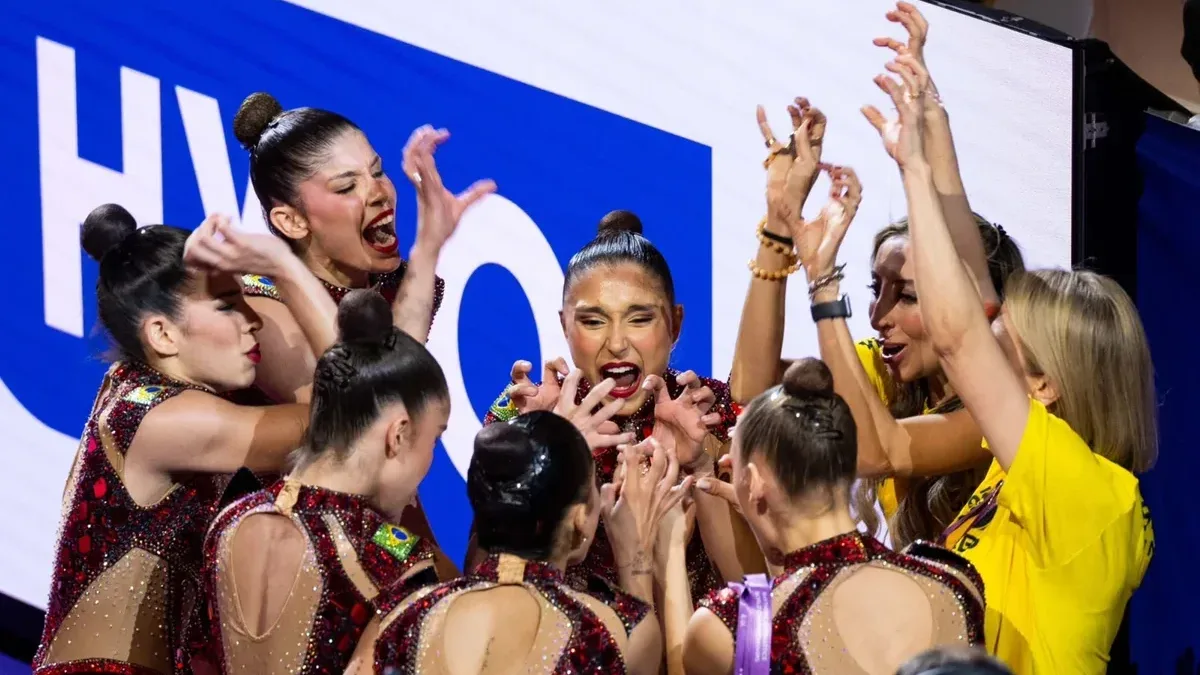 Brasil conquista bronze no Mundial de Ginástica Rítmica e se classifica para as Olimpíadas de 2028