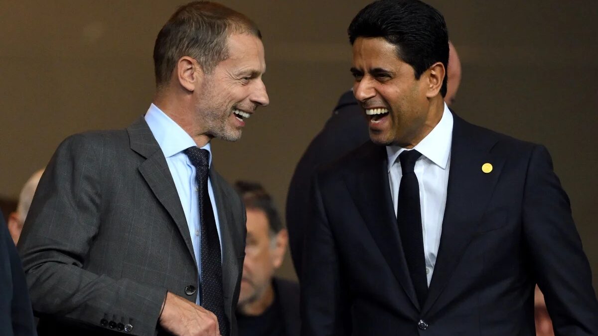 Ceferin apoia Nasser Al-Khelaifi, dono do PSG, para presidência da Fifa