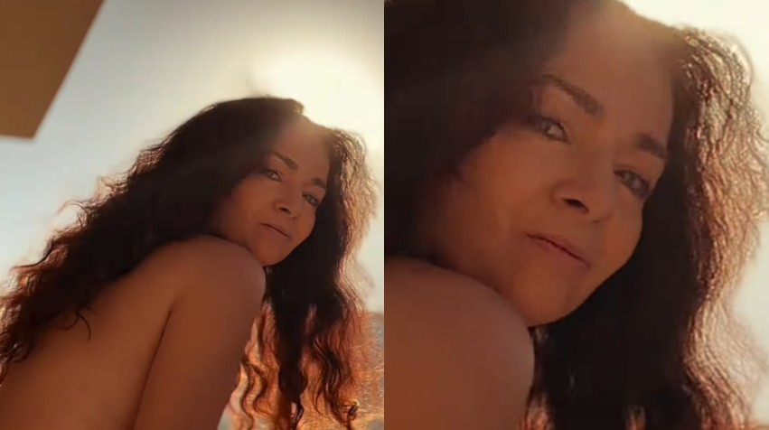 Claudia Ohana faz sucesso nas redes com vídeo de topless e mensagem ousada