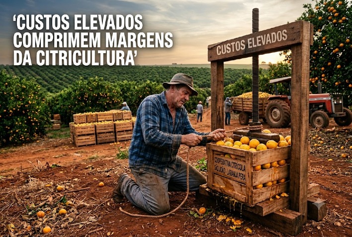 Custos elevados e greening pressionam rentabilidade da citricultura no Brasil