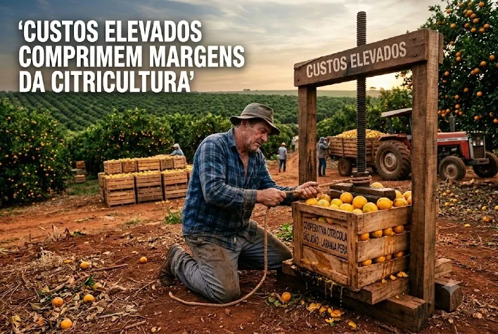 Custos elevados e greening pressionam rentabilidade da citricultura no Brasil