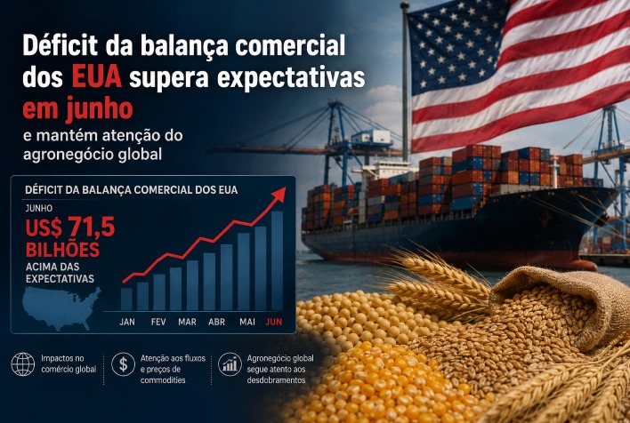 Déficit da balança comercial dos EUA atinge US$ 73,26 bilhões em junho