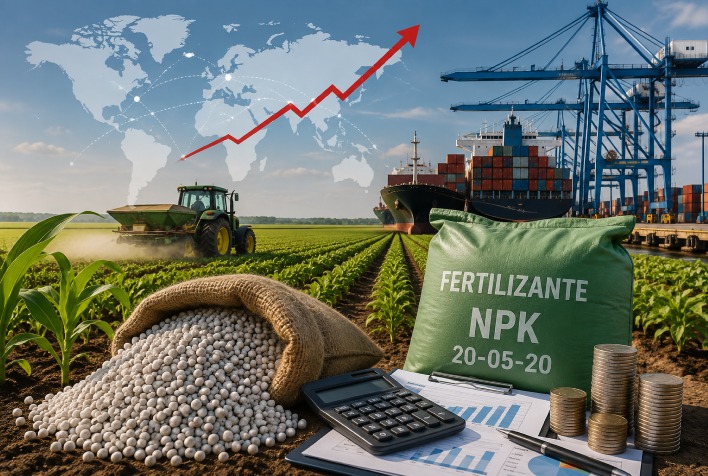 Dependência de fertilizantes importados preocupa agro brasileiro e eleva custos