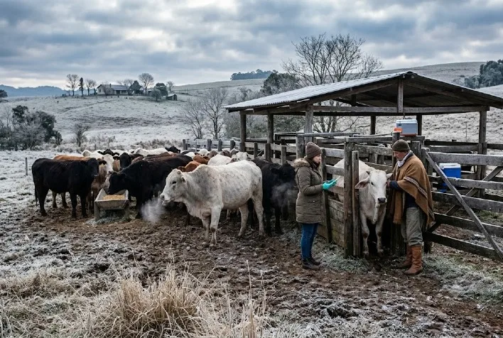 Doença respiratória bovina cresce no inverno e exige manejo preventivo urgente