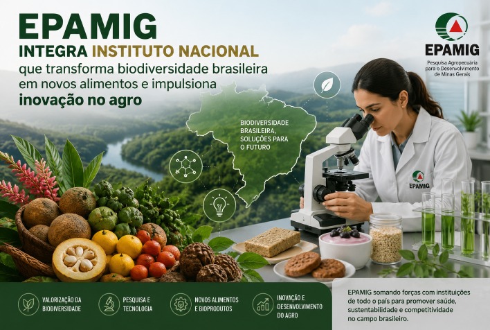 EPAMIG se une ao INCT FoRC para impulsionar inovação com biodiversidade brasileira