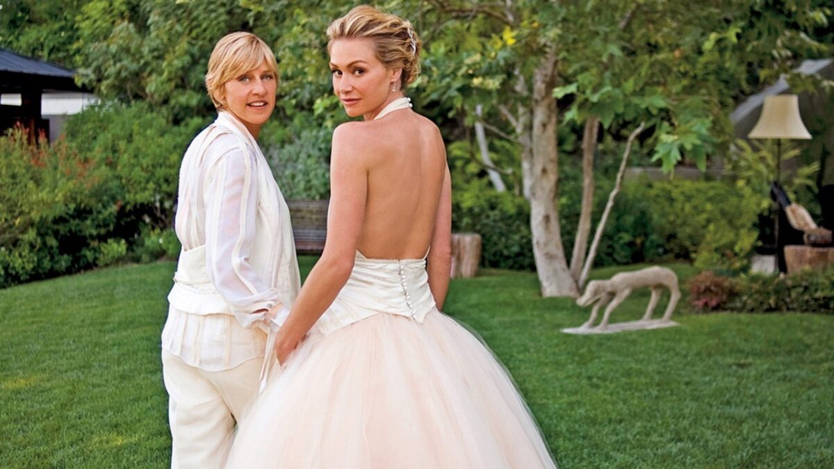 Ellen DeGeneres celebra 18 anos de casamento com Portia de Rossi e se declara "sortuda"