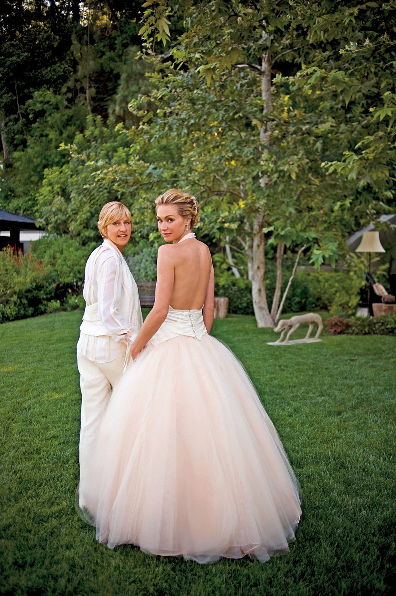 Ellen DeGeneres celebra 18 anos de casamento com Portia de Rossi e se declara "sortuda"