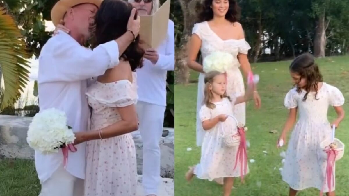 Emma Heming relembra como conheceu Bruce Willis e revela que estava noiva na época