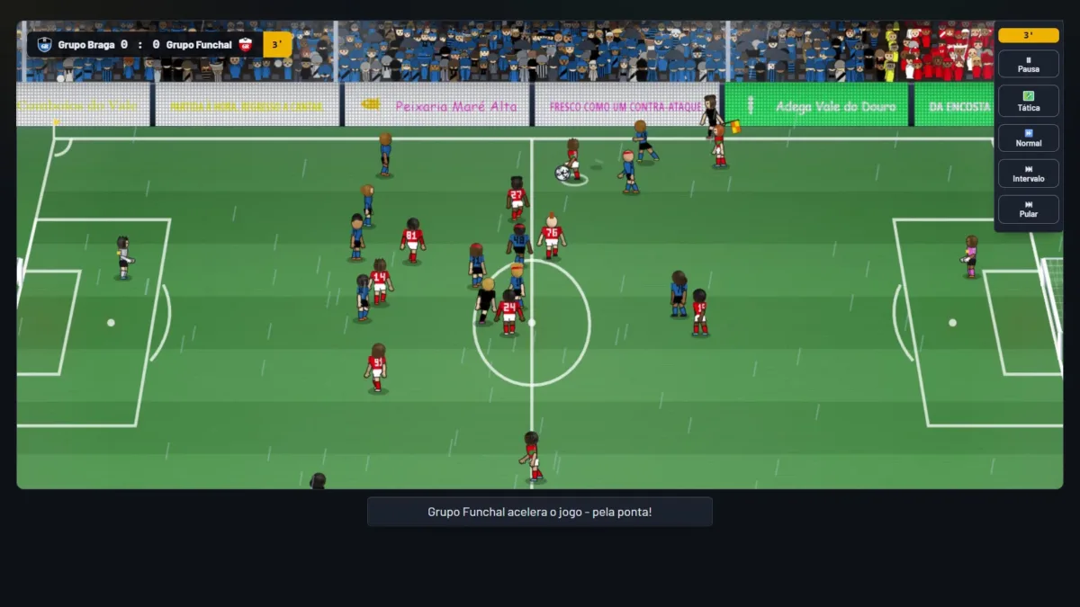 Halftime Manager promete conquistar fãs com sua abordagem de gerenciamento de futebol