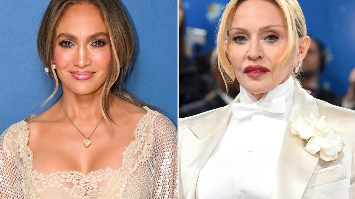 Jennifer Lopez homenageia Madonna em Veneza e recria cena icônica de "Like a Virgin"