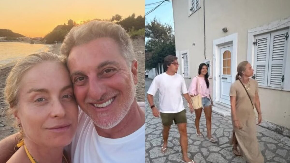 Luciano Huck e Angélica curtem férias em família e mistério musical na Grécia