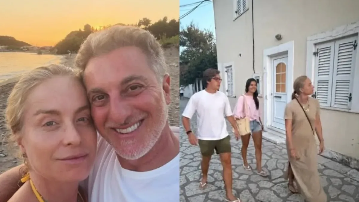 Luciano Huck e Angélica curtem férias em família e mistério musical na Grécia