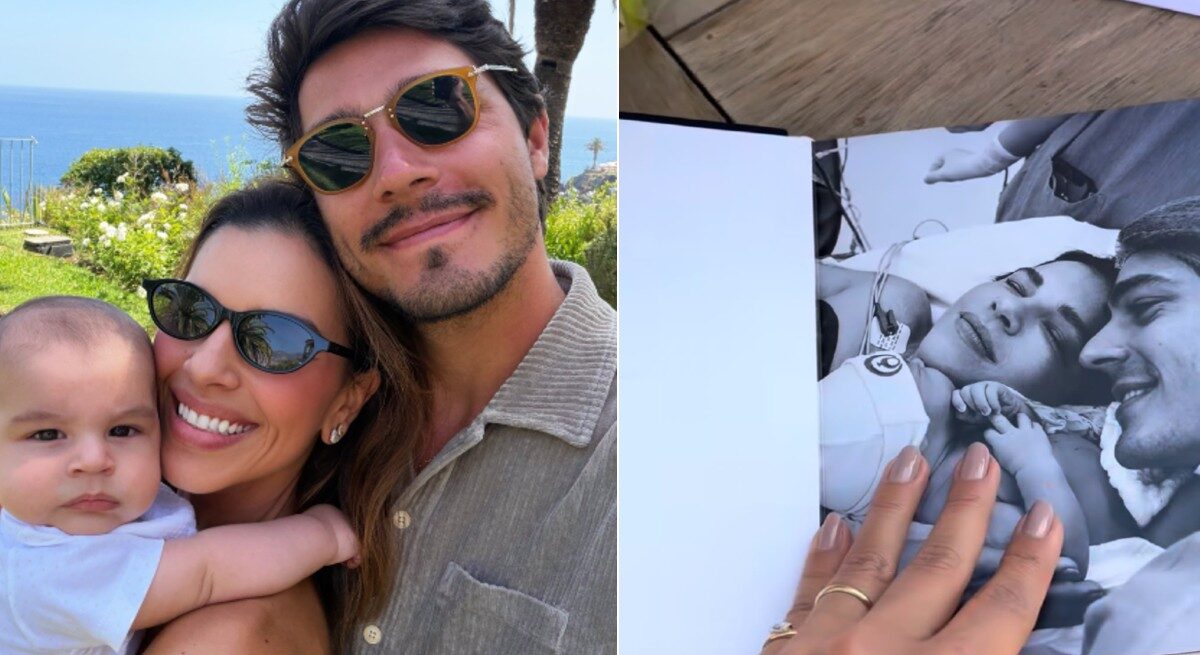 Mariana Rios celebra o primeiro Dia dos Pais de Juca com presente especial e carinho