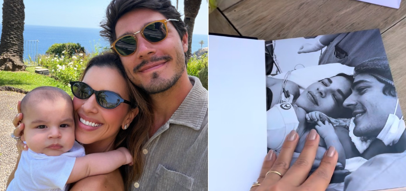 Mariana Rios celebra o primeiro Dia dos Pais de Juca com presente especial e carinho