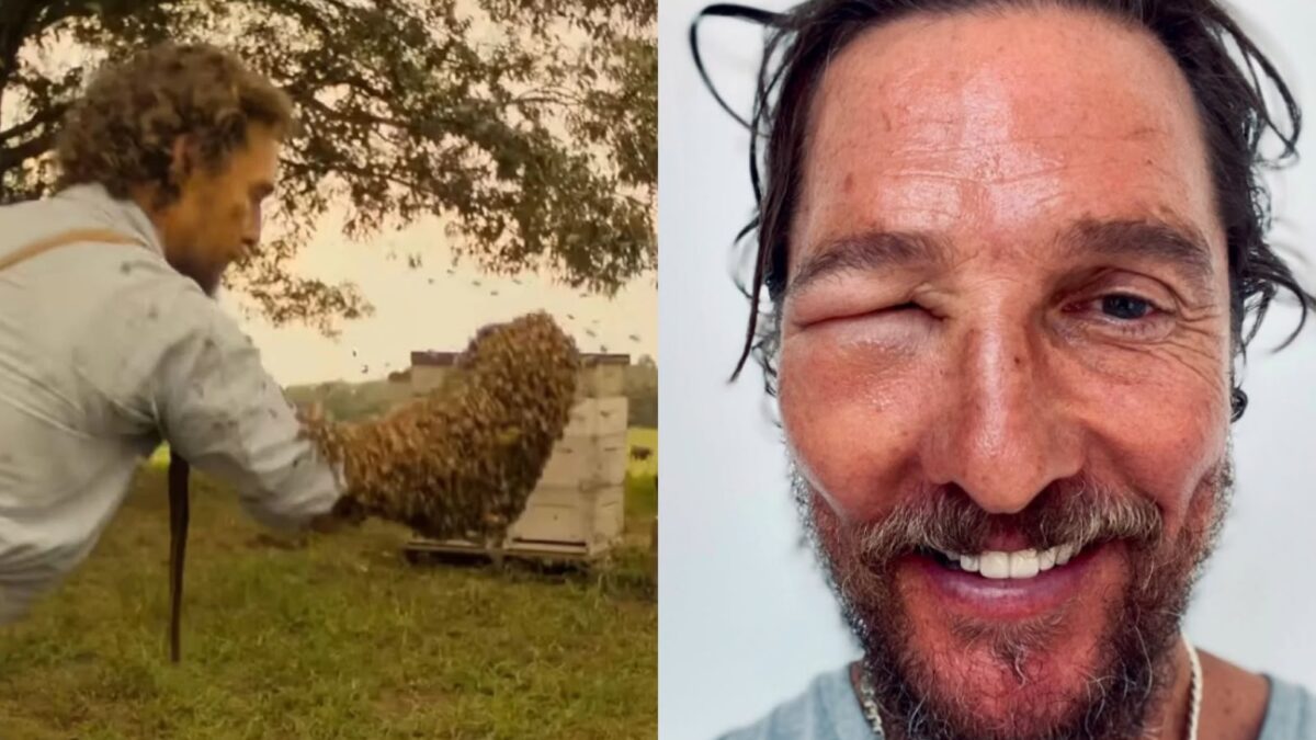 Matthew McConaughey descobre alergia a abelhas durante filmagens de novo longa