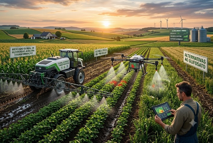 Mercado global de herbicidas se transforma com biológicos e alternativas ao glifosato