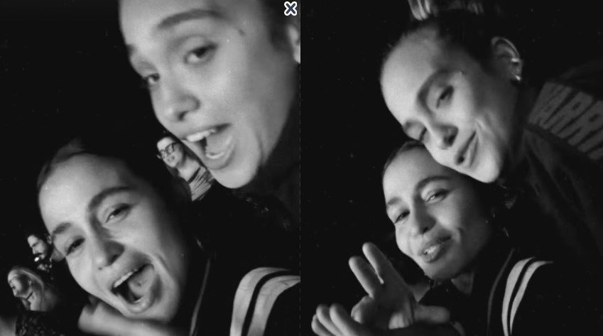 Nanda Costa se diverte com Emilie Rey em show no Festival de Inverno Rio