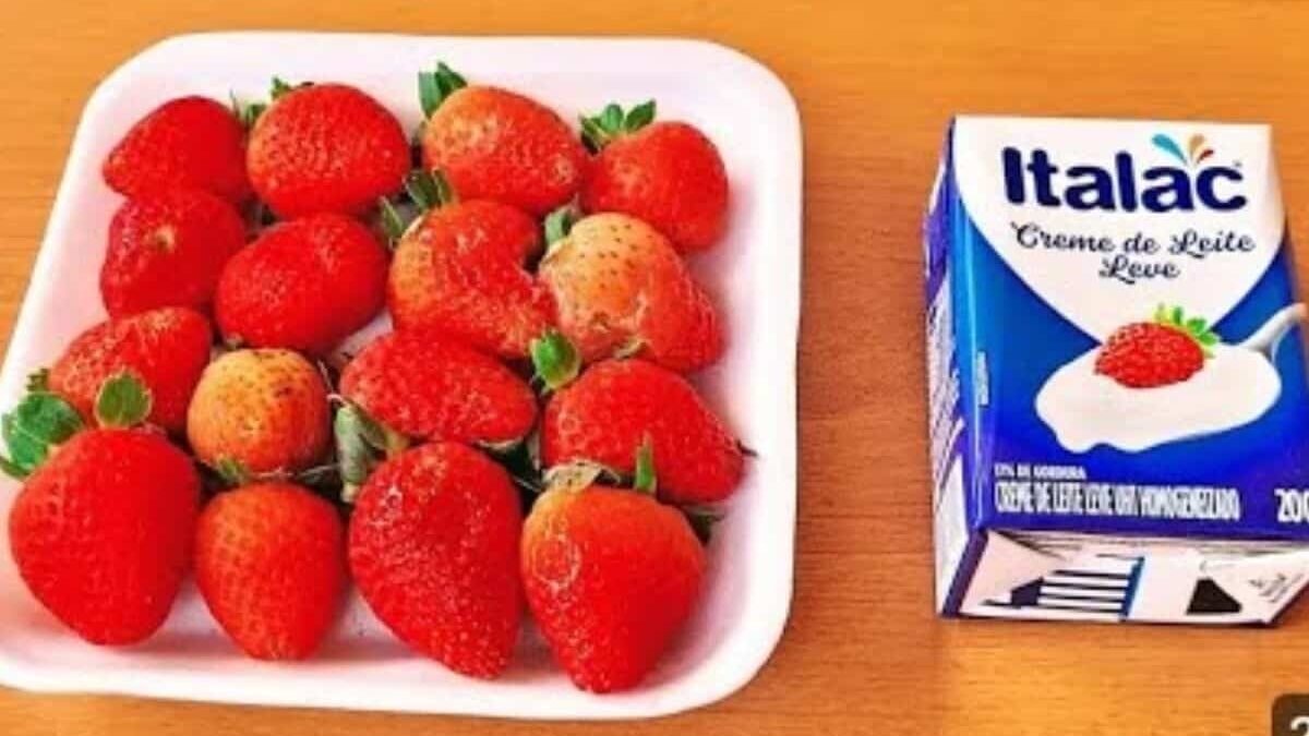Prepare um doce cremoso de morango para surpreender no Dia dos Pais