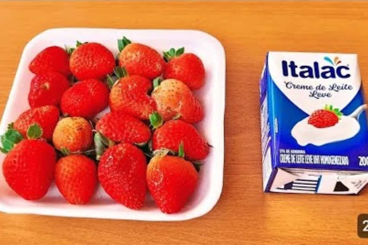Prepare um doce cremoso de morango para surpreender no Dia dos Pais