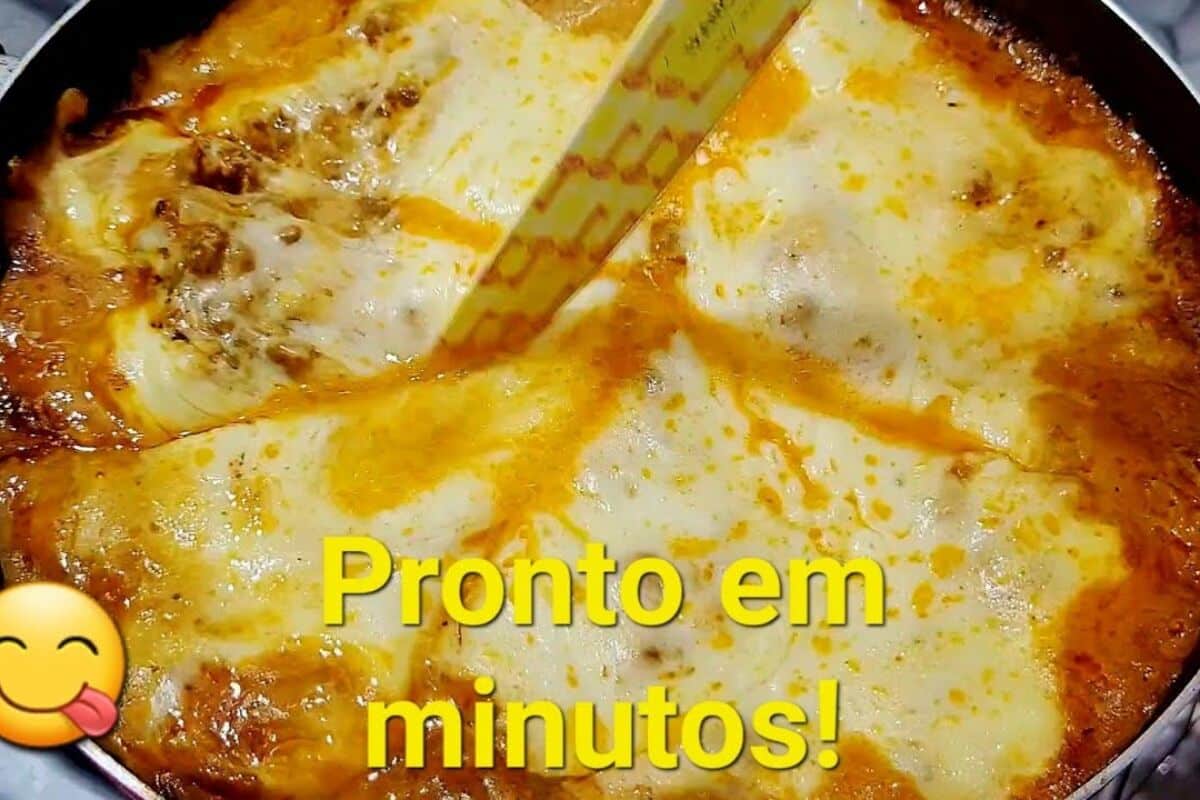 Prepare uma lasanha de frigideira cremosa e rápida para suas refeições!