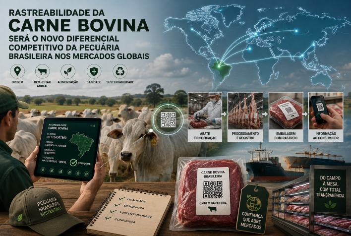 Rastreabilidade da carne bovina se torna diferencial competitivo na pecuária brasileira
