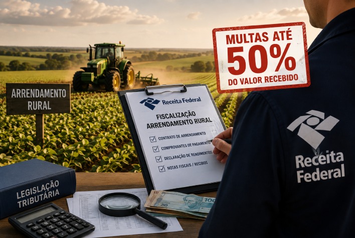 Receita Federal intensifica fiscalização de arrendamento rural e aplica multas de até 50%