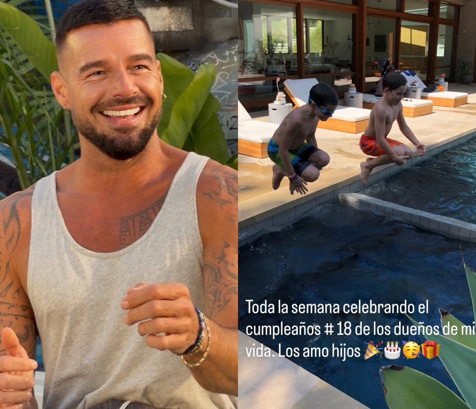 Ricky Martin celebra 18 anos dos filhos gêmeos com homenagem emocionante nas redes sociais