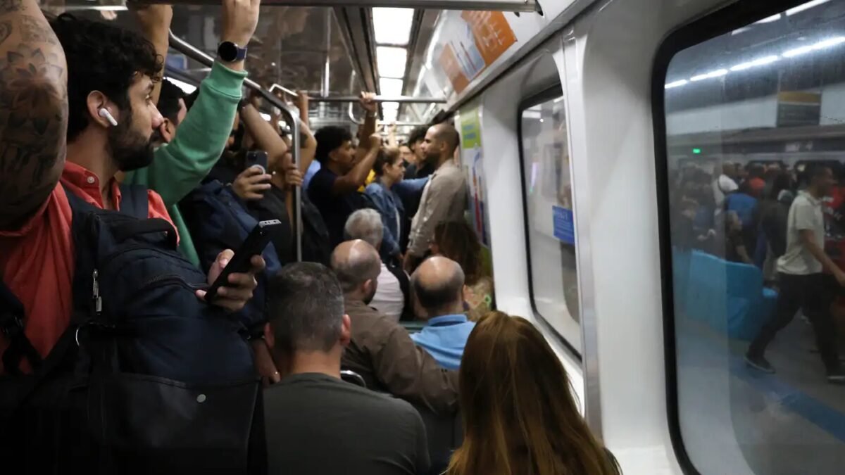 Rio antecipa horários de pico em trens e metrô devido a ventos fortes