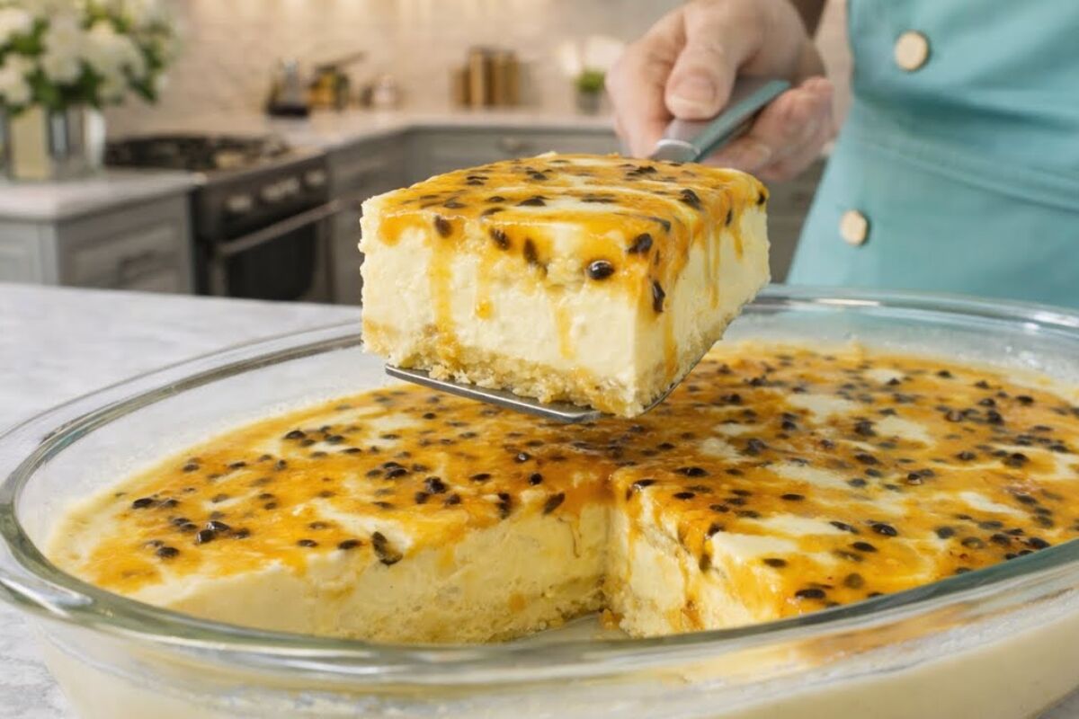 Sobremesa de maracujá cremosa promete surpreender com sabor azedinho perfeito