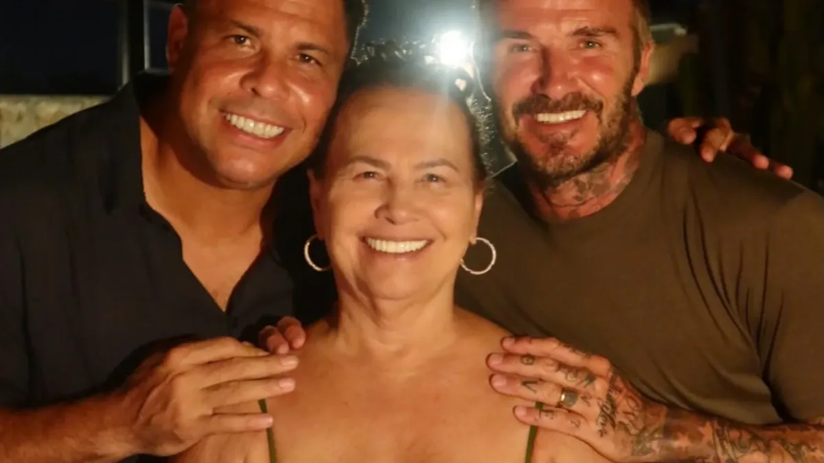 Sônia Nazário compartilha momento especial com Ronaldo e David Beckham em Ibiza