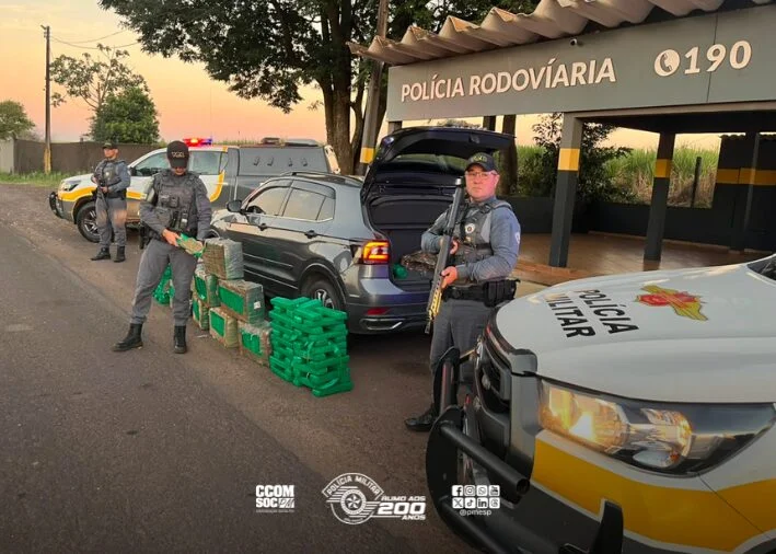 TOR apreende quase 247 kg de drogas em veículo roubado em Ribeirão Preto