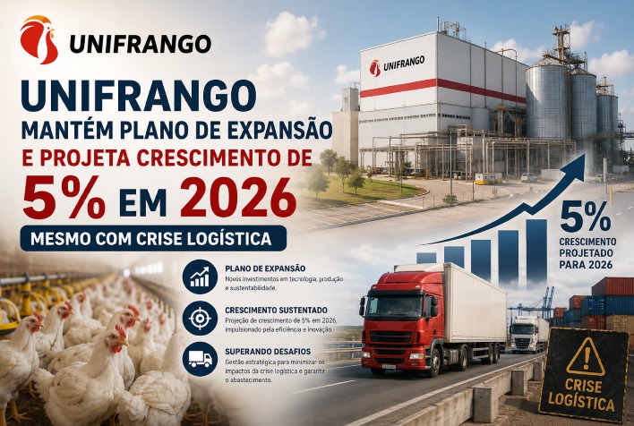 Unifrango projeta crescimento de 5% em 2026 e amplia centro de distribuição no Paraná