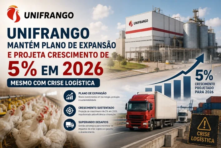 Unifrango projeta crescimento de 5% em 2026 e amplia centro de distribuição no Paraná
