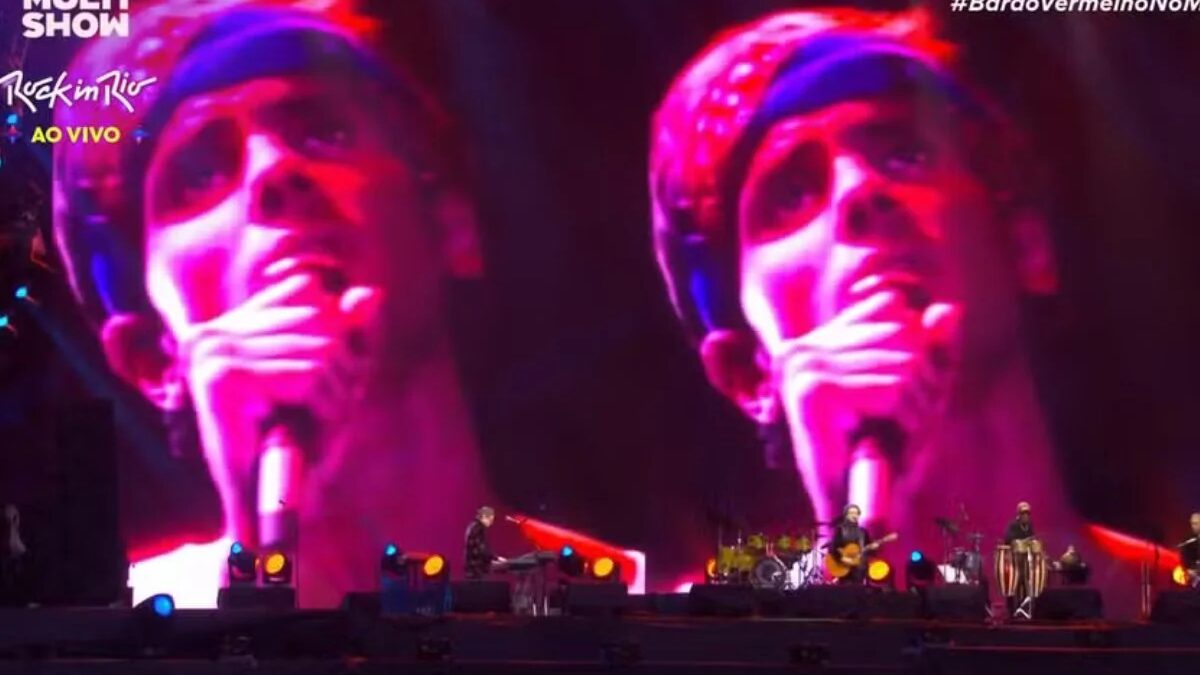 Cazuza "dueta" com Barão Vermelho em show emocionante no Rock in Rio