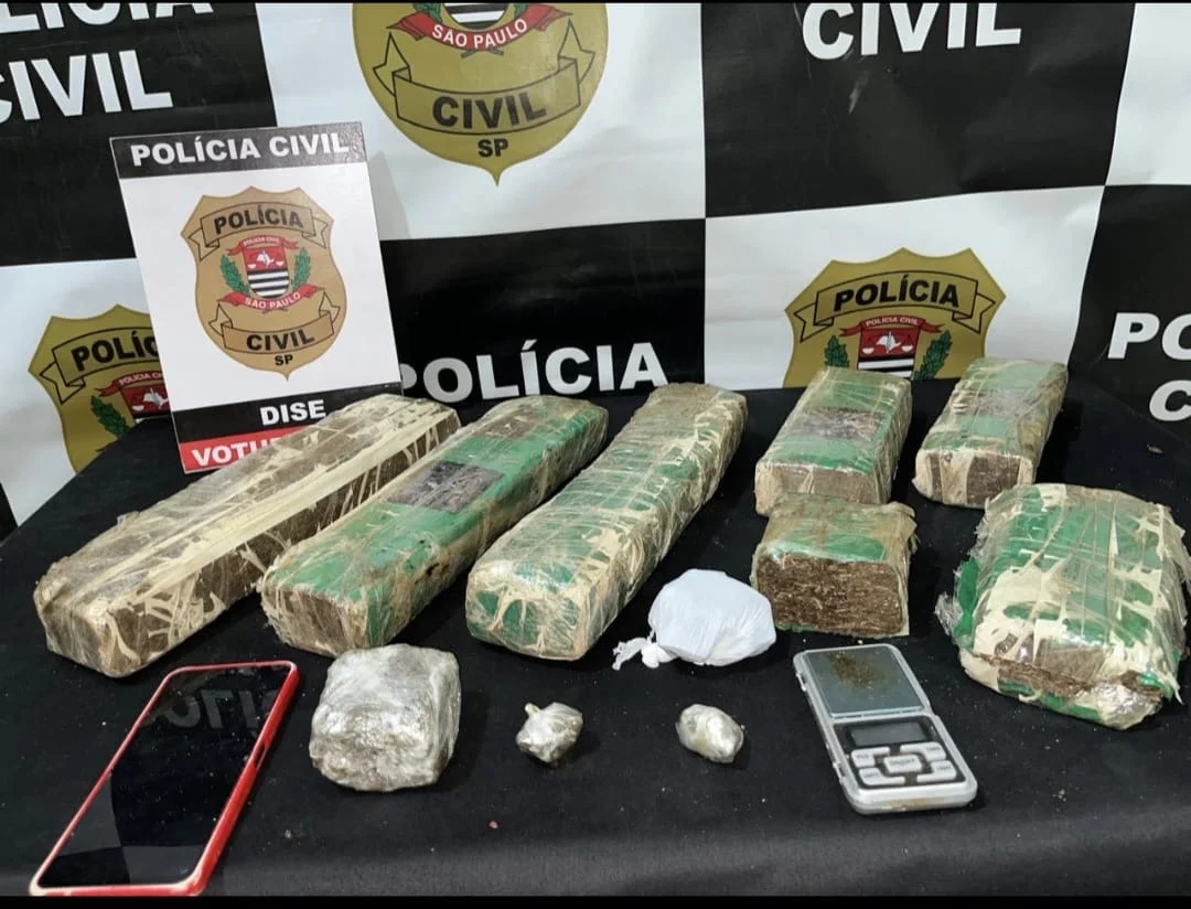 DISE apreende seis quilos de maconha e prende homem em Votuporanga durante operação