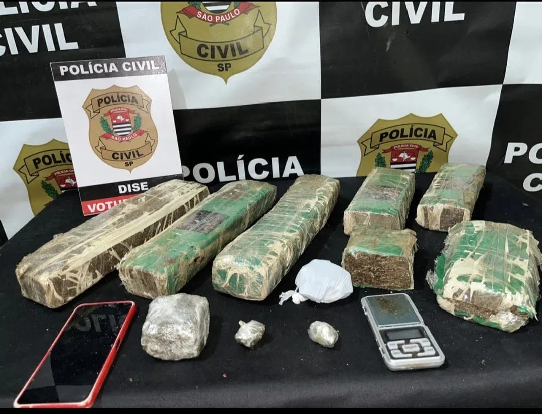 DISE apreende seis quilos de maconha e prende homem em Votuporanga durante operação