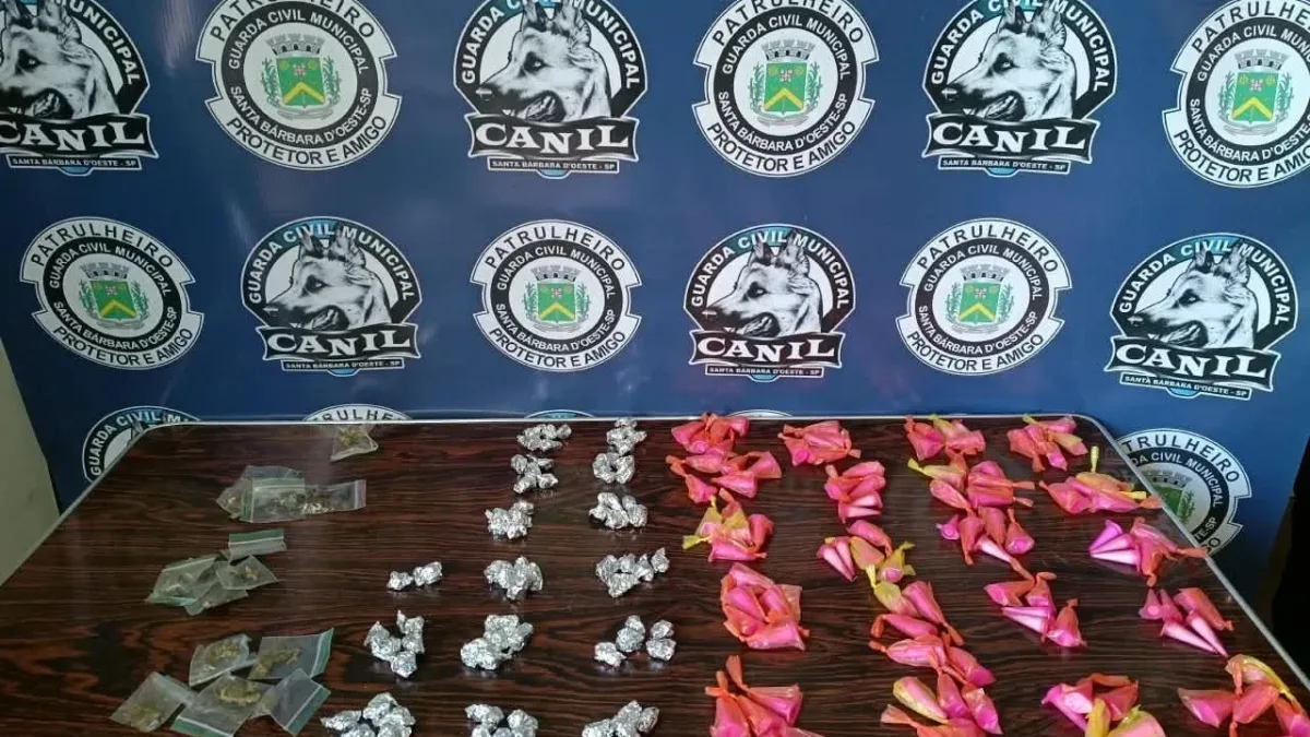 GCM apreende 100 microtubos de cocaína e crack em Santa Bárbara d'Oeste