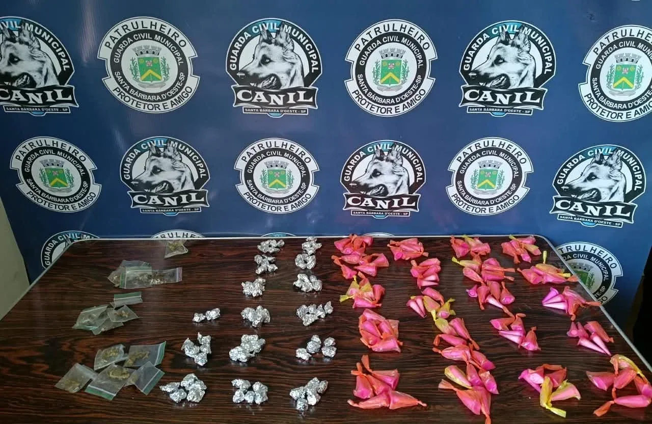 GCM apreende 100 microtubos de cocaína e crack em Santa Bárbara d'Oeste