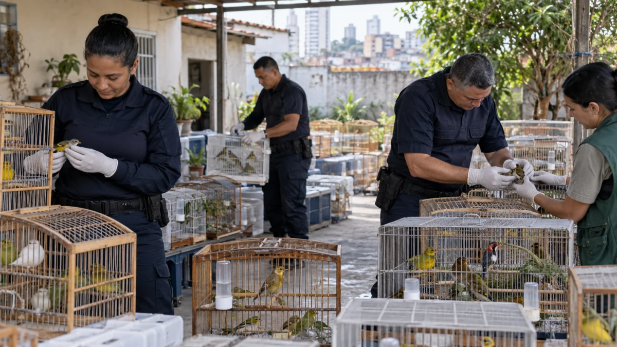 GCM apreende 400 aves em operação na zona leste de São Paulo