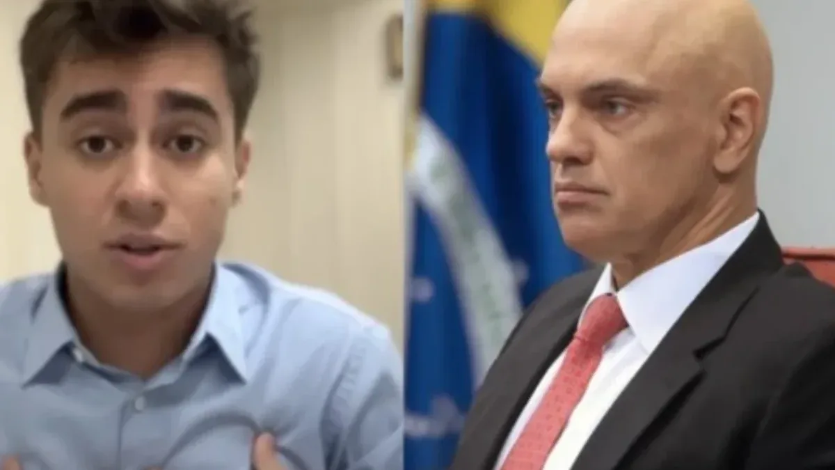 Nikolas Ferreira usa camiseta com imagem de Moraes e frase polêmica após vídeo de jatinho